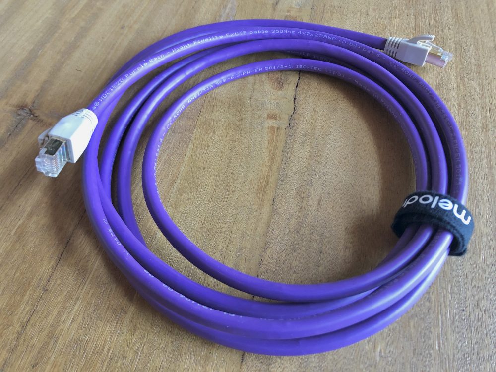 Featured image for “Nouveau câble Ethernet Melodika Purple Rain”